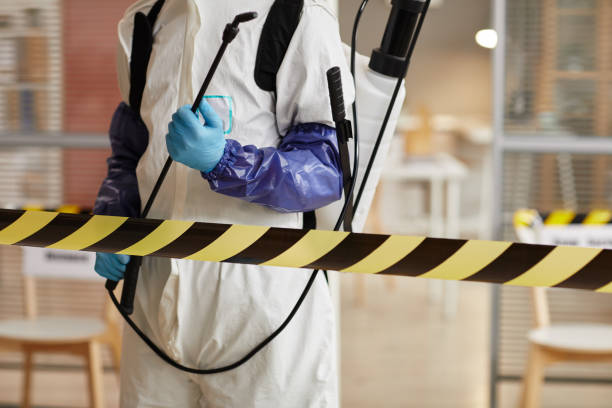Professional Biohazard Cleanup technician working in Islandia, NY
